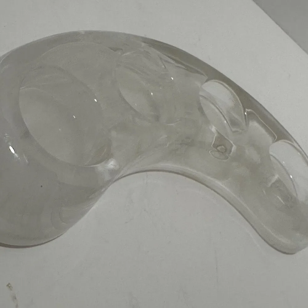 Partylite Vtg 2000 Indulgences Multi Tealight Glass Candle Holder White Swirl